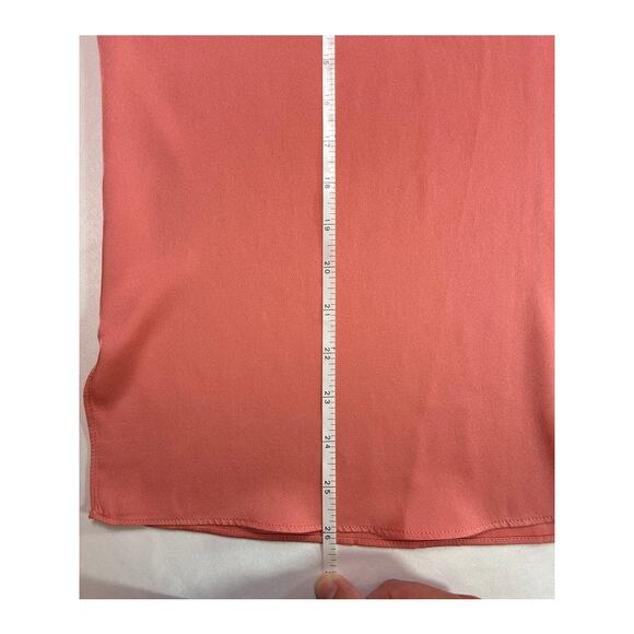 Kobi Halperin Daphne Embroidered Mesh-Sleeve Silk Blouse in Sherbet Pink Size S - Picture 14 of 16